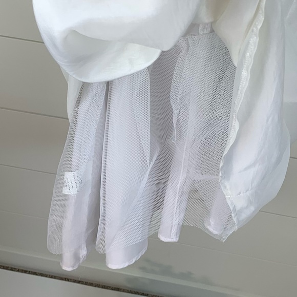 Isobella & Chloe Flower Girl or First 1st Communion Dress White Beaded Size 10 - Picture 7 of 11